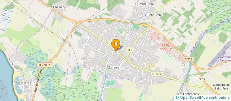 localisation de l'entreprise MARTINET MORIN SARL à MARENNES-HIERS-BROUAGE