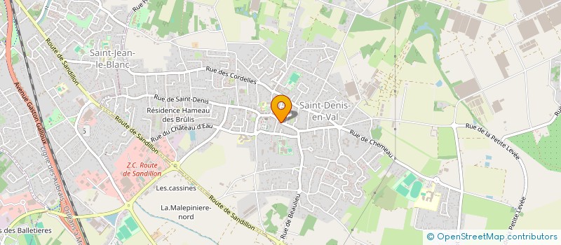 localisation de l'entreprise MARTINET PHILIPPE à SAINT-DENIS-EN-VAL