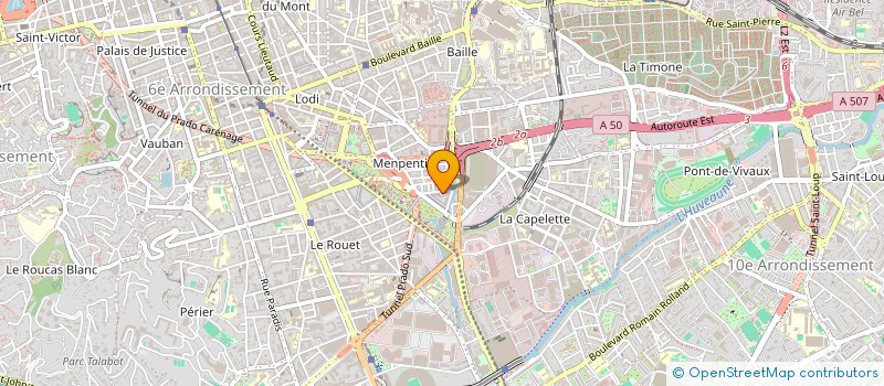 localisation de l'entreprise MARTINET SARUGGIA ISABELLE  MARSEILLE
