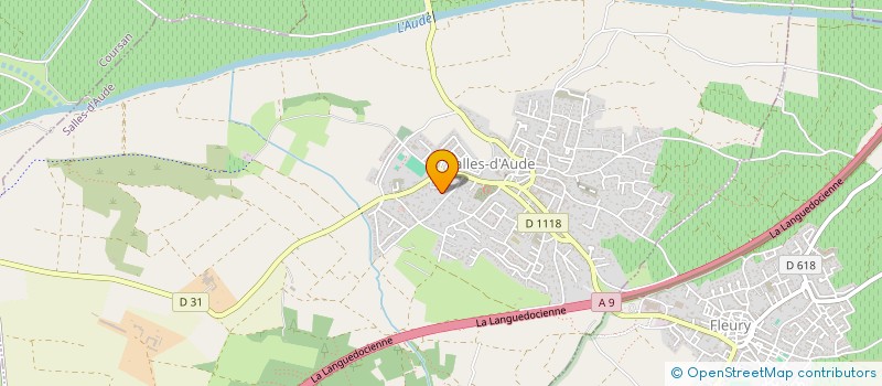 localisation de l'entreprise MARTINEZ  SALLES-D'AUDE