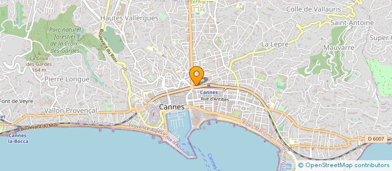localisation de l'entreprise MARTINEZ à CANNES