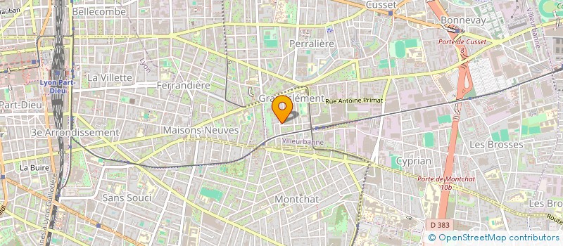 localisation de l'entreprise MARTINEZ  VILLEURBANNE