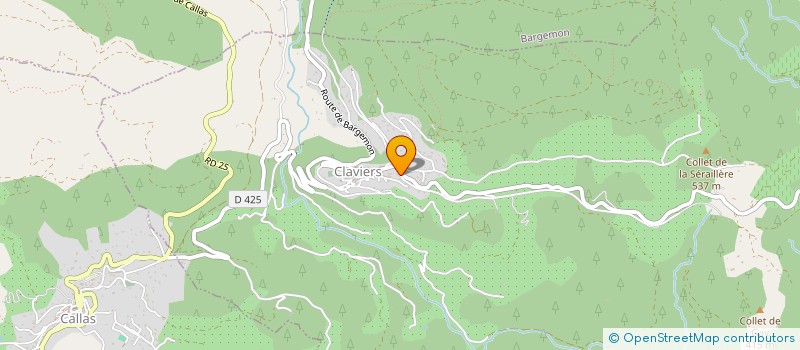 localisation de l'entreprise MARTINEZ  CLAVIERS