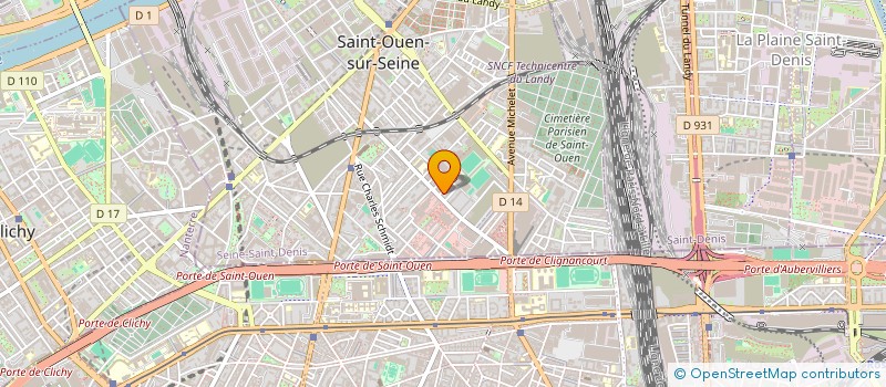 localisation de l'entreprise MARTINEZ-BARAT JOMAIN  SAINT-OUEN-SUR-SEINE