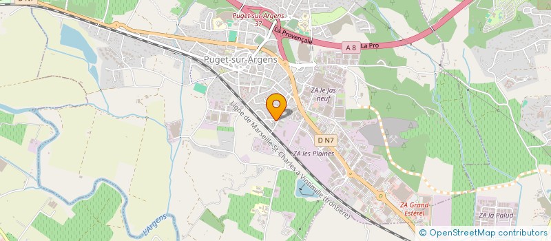 localisation de l'entreprise MARTINEZ CHAPE  PUGET-SUR-ARGENS