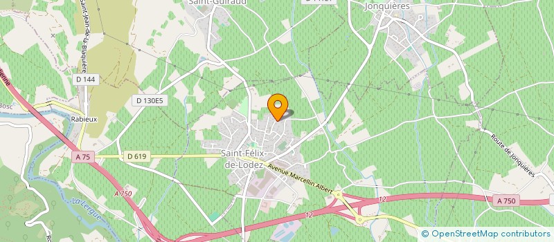 localisation de l'entreprise MARTINEZ JEAN ROCH  SAINT-FELIX-DE-LODEZ