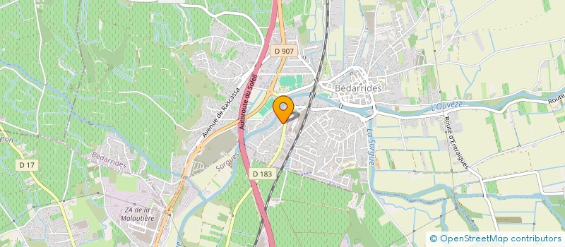 localisation de l'entreprise MARTINEZ MACONNERIE  BEDARRIDES