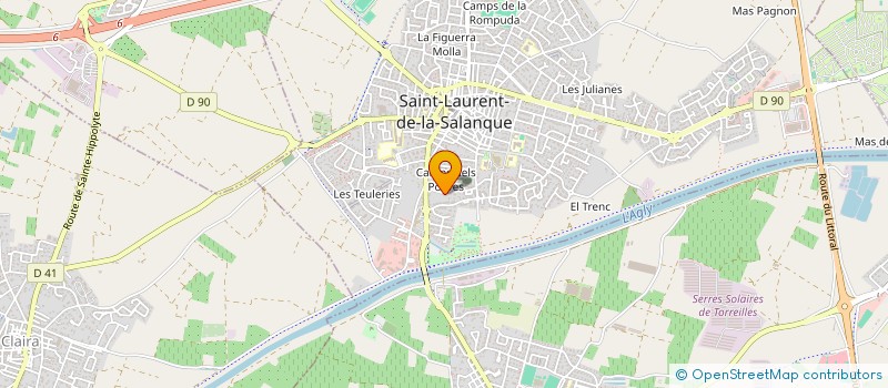 localisation de l'entreprise MARTINEZ PAYSAGES à SAINT-LAURENT-DE-LA-SALANQUE