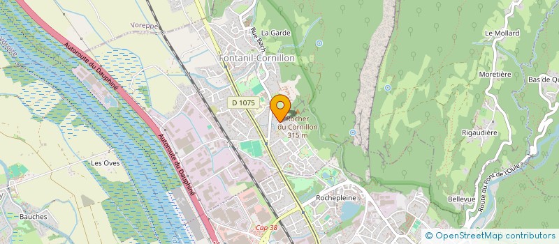 localisation de l'entreprise MARTINEZ PEINTURE  FONTANIL-CORNILLON