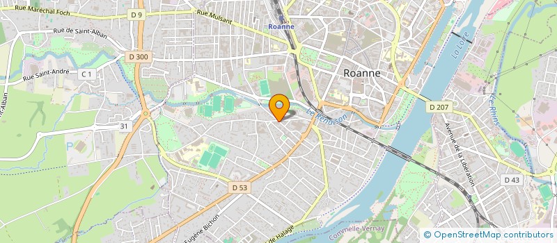 localisation de l'entreprise MARTINEZ REFORMAS  ROANNE