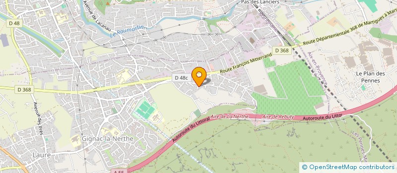 localisation de l'entreprise MARTINEZ TRANSPORTS à GIGNAC-LA-NERTHE