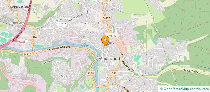 localisation de l'entreprise MARTINGALE  AUDINCOURT