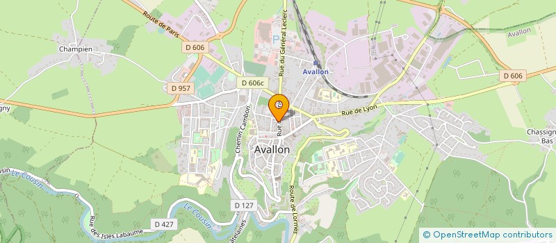 localisation de l'entreprise MARTINHO (SARL à AVALLON