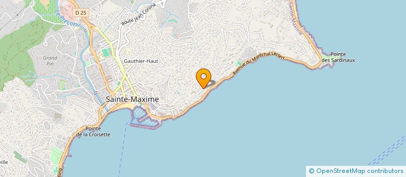 localisation de l'entreprise MARTINI à SAINTE-MAXIME