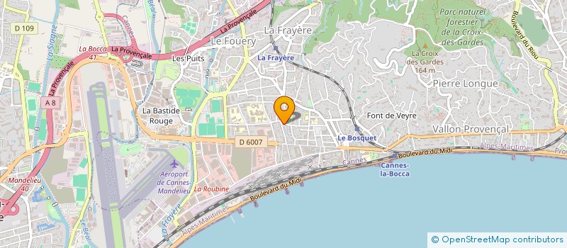 localisation de l'entreprise MARTINI ELECTRICITE à CANNES