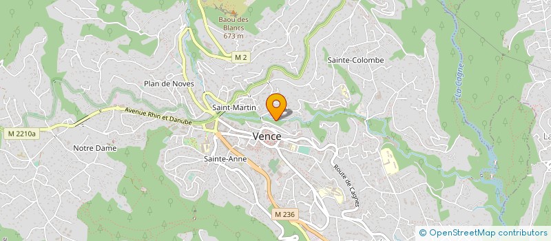 localisation de l'entreprise MARTINI FRANCK à VENCE
