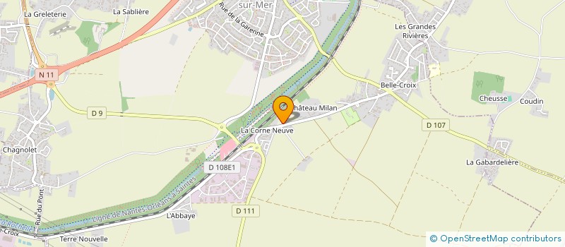 localisation de l'entreprise MARTINIE JULIEN CHAUDRONNERIE  DOMPIERRE-SUR-MER