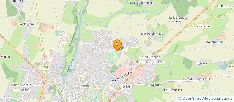 localisation de l'entreprise MARTINIERE DISTRIBUTION à MELLE