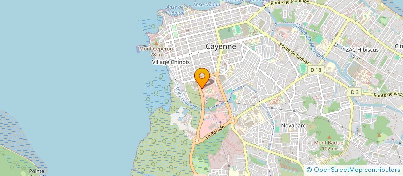 localisation de l'entreprise MARTINIQUE GUADELOUPE GUYANE TRAVAUX PUBLICS  CAYENNE