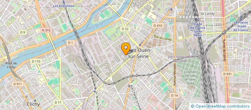 localisation de l'entreprise MARTINISHOT à SAINT-OUEN-SUR-SEINE