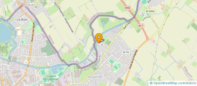 localisation de l'entreprise MARTINOPIO  HOUPLINES