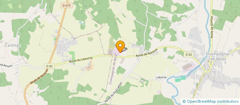 localisation de l'entreprise MARTINOT  CHAMPAGNAC-DE-BELAIR