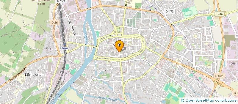 localisation de l'entreprise MARTINOT IMMOBILIER SENS à SENS