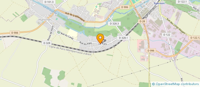 localisation de l'entreprise MARTINS à HANCHES