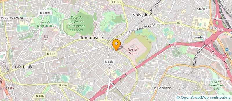 localisation de l'entreprise MARTINS à ROMAINVILLE