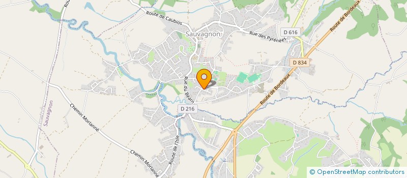 localisation de l'entreprise MARTINS  SAUVAGNON