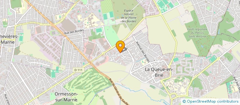 localisation de l'entreprise MARTINS BATISTA FERNANDO  LA QUEUE-EN-BRIE