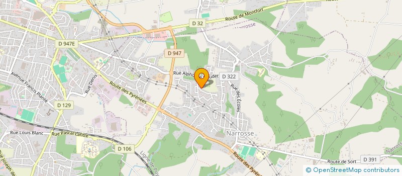 localisation de l'entreprise MARTINS BEDAT IMMOBILIER  SAUGNAC-ET-CAMBRAN