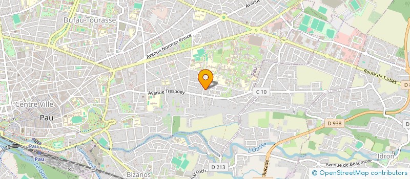 localisation de l'entreprise MARTINS CHRISTOPHE à PAU