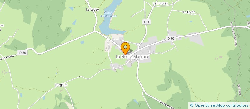 localisation de l'entreprise MARTINS & CIE à LA NOCLE-MAULAIX