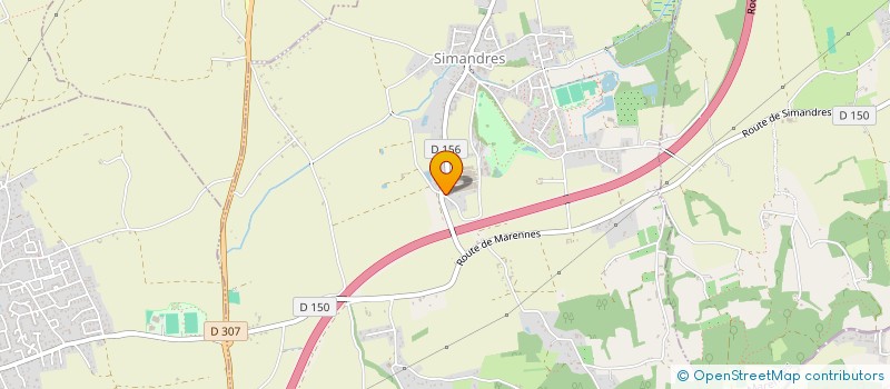 localisation de l'entreprise MARTINS CONSTRUCTION  SIMANDRES