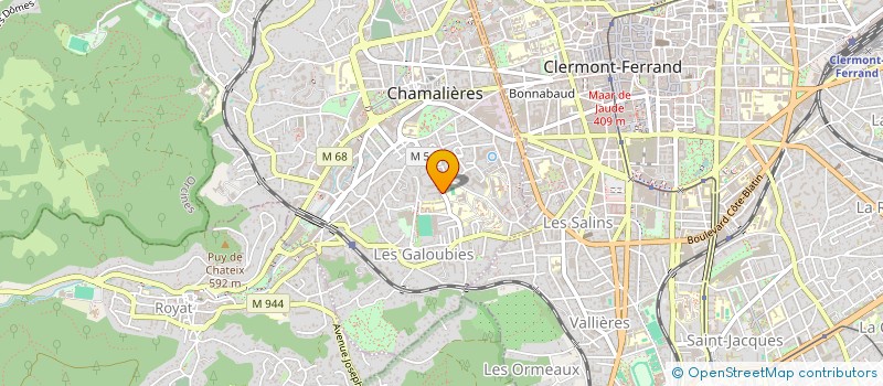 localisation de l'entreprise MARTINS DESIGN à CHAMALIERES