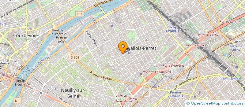 localisation de l'entreprise MARTINS ELECTRICITE à LEVALLOIS-PERRET
