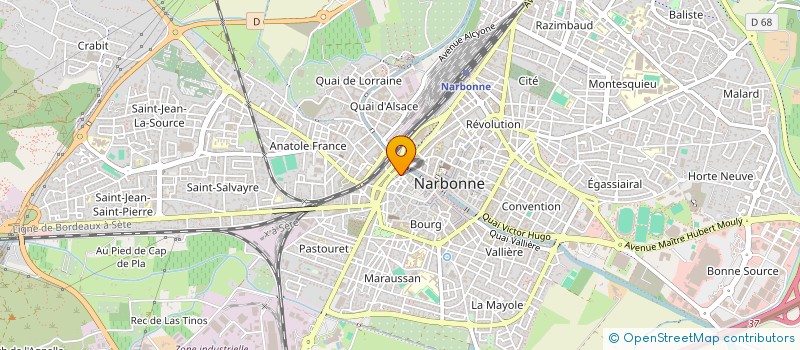 localisation de l'entreprise MARTINS IMMOBILIER à NARBONNE