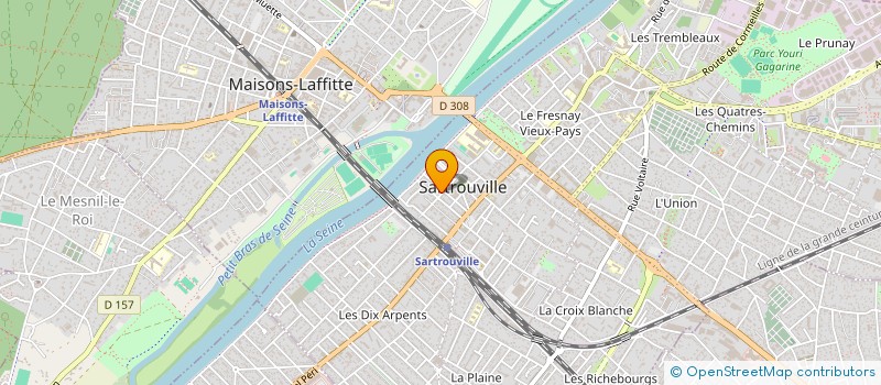 localisation de l'entreprise MARTINS RENOV CREATIONS à SARTROUVILLE