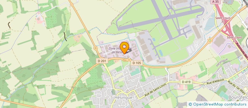 localisation de l'entreprise MARTINUZZI ET FILS  HESINGUE