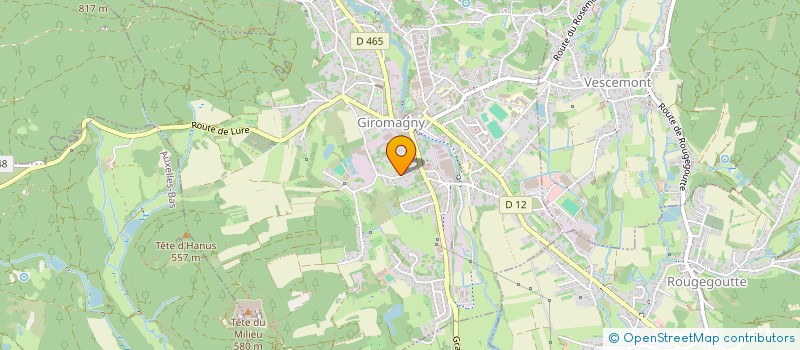 localisation de l'entreprise MARTISIAK à GIROMAGNY