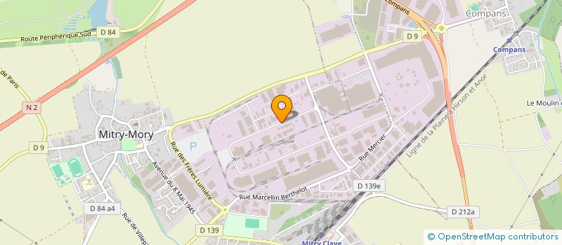 localisation de l'entreprise MARTO ET FILS à MITRY-MORY