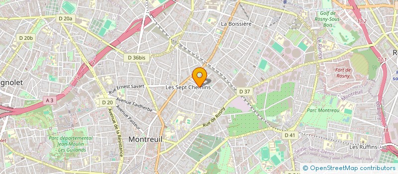 localisation de l'entreprise MARTO ISOLATION  MONTREUIL