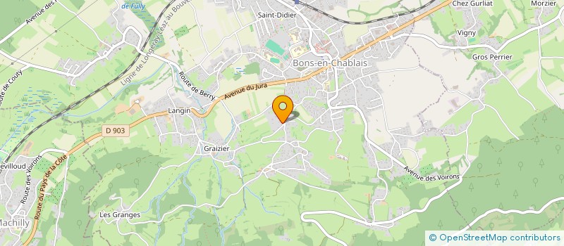 localisation de l'entreprise MARTOD IMMO  BONS-EN-CHABLAIS