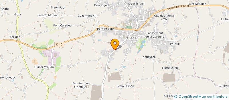 localisation de l'entreprise MARTORANA / BOUTOUILLER  CLEDER