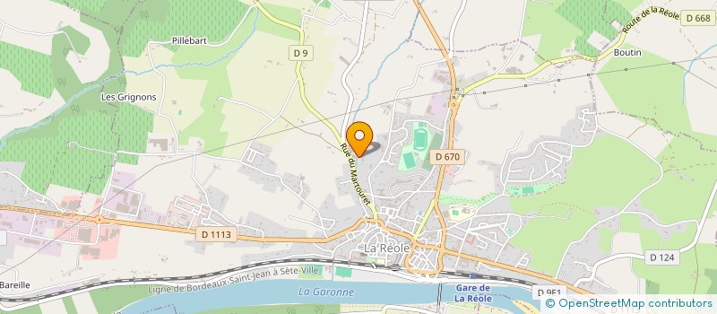 localisation de l'entreprise MARTOURET  LA REOLE