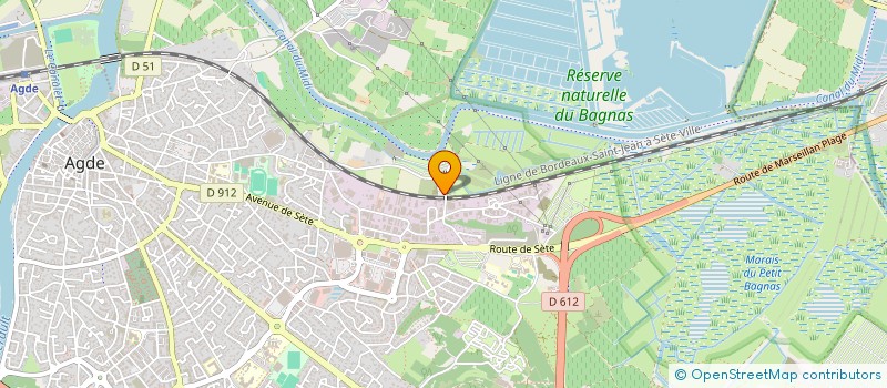 localisation de l'entreprise MARTP à AGDE