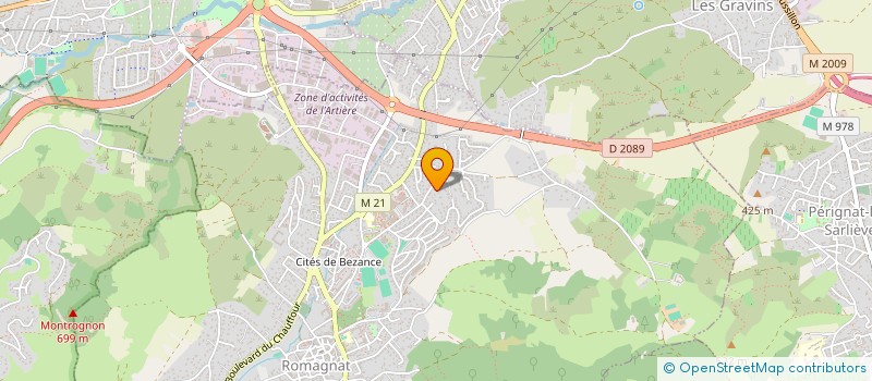 localisation de l'entreprise MARTRON  ROMAGNAT