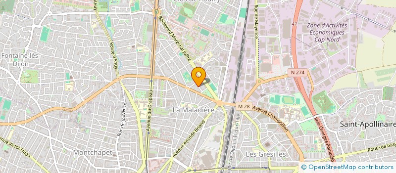 localisation de l'entreprise MARTY-BEAUMARCHAIS à DIJON