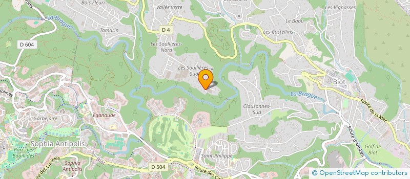 localisation de l'entreprise MARTY BELLIN  BIOT